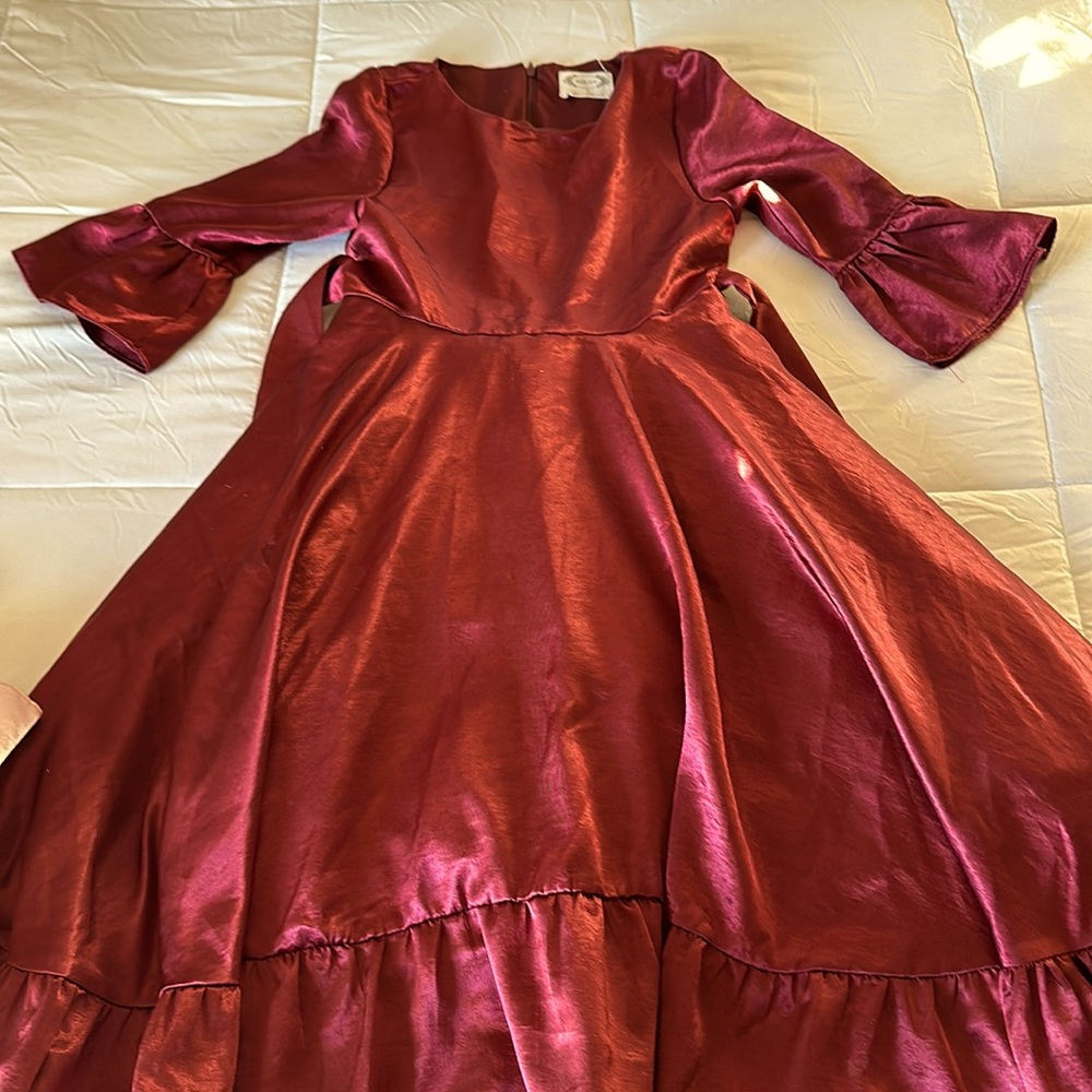 Joyfolie Mia Joy Myra dress in burgundy size 8.